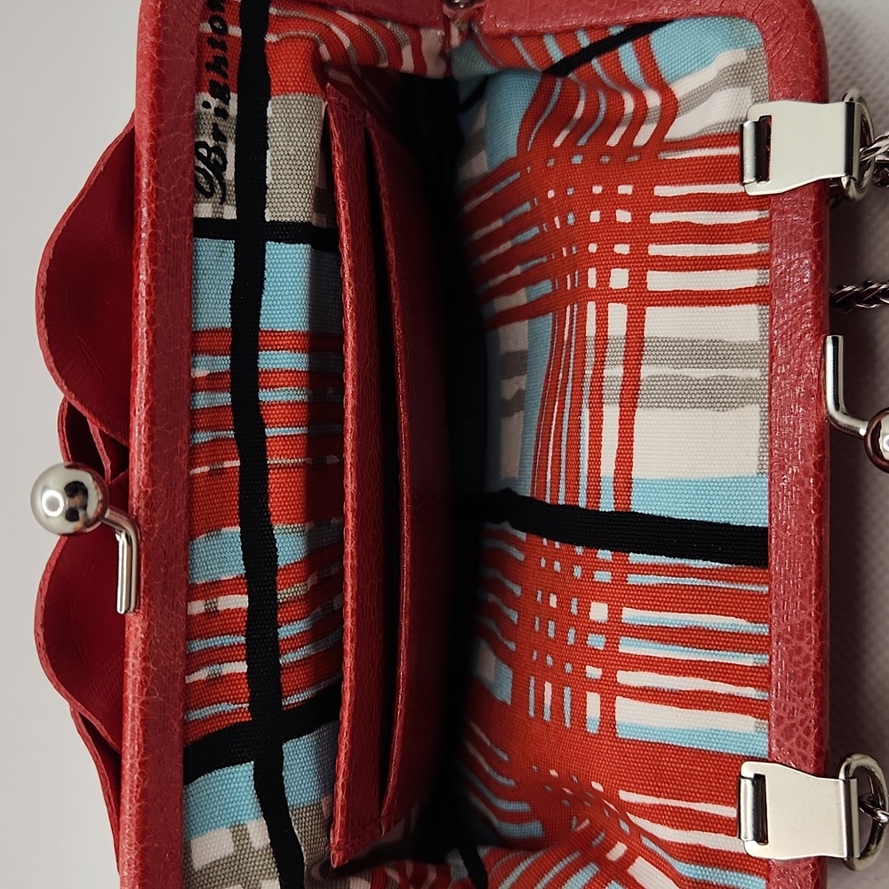 Brighton Rosalie Red Floral Chain Bag - Picture 10 of 11